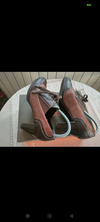Zapatos tacón talla 39 cómodos marrón 
