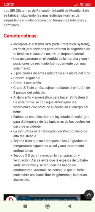 Silla coche grupo 1 2 3