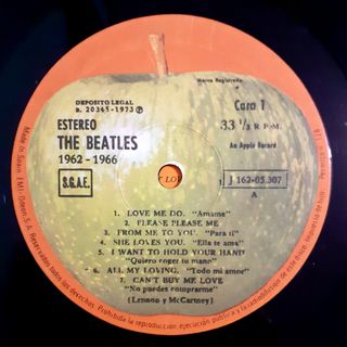 Doble vinilo THE BEATLES 1962-1966