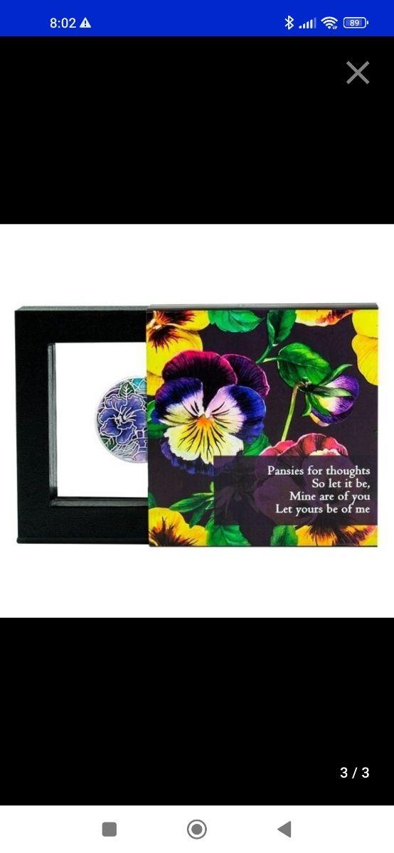 Onza 500 Francs 2020 Pansy