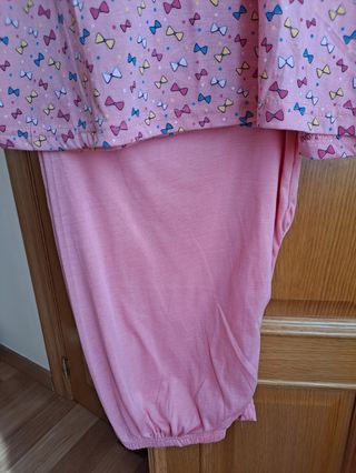 Pijama Mujer Verano. Talla XXXL. Color rosa. Nuevo