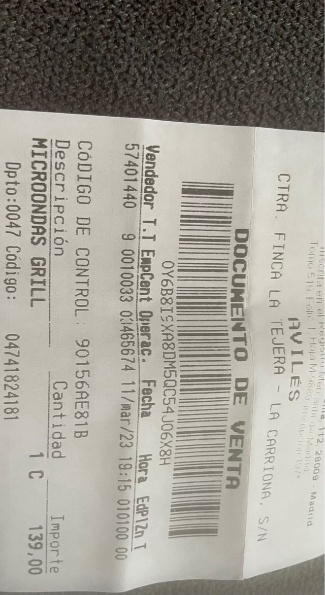 Microondas grill candy