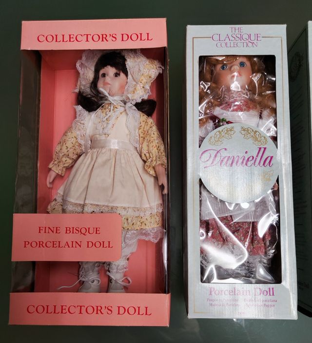 4 Bambole di porcellana. Nuove.