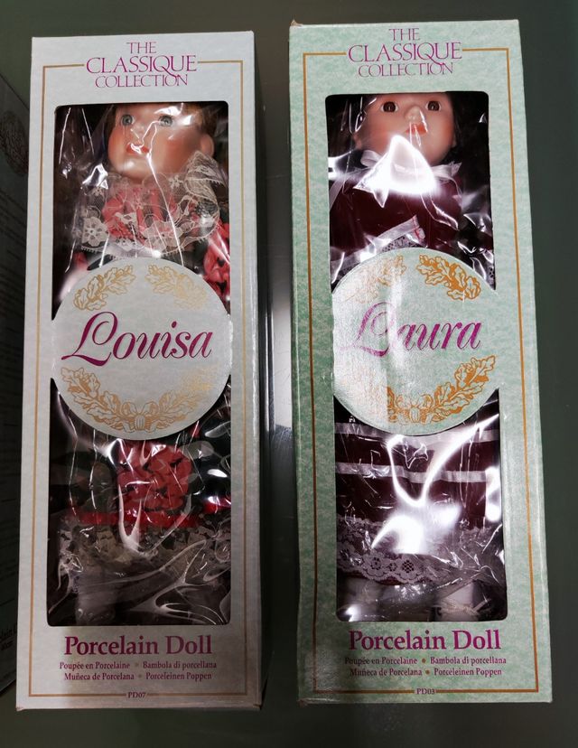 4 Bambole di porcellana. Nuove.