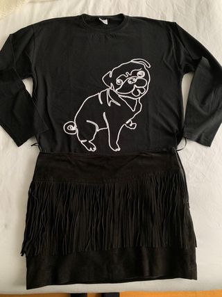 conjunto falda ante y caniseta 