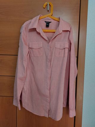 Camisa rosa de Mango talla M