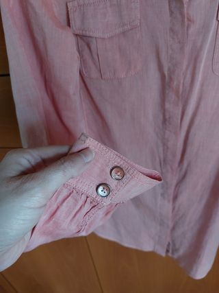 Camisa rosa de Mango talla M