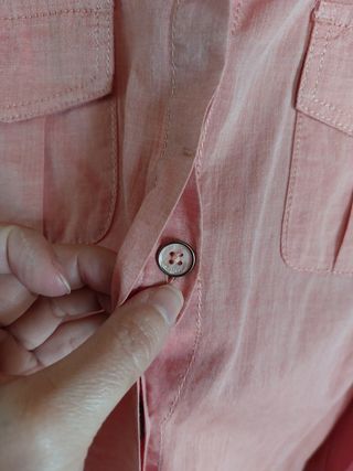 Camisa rosa de Mango talla M