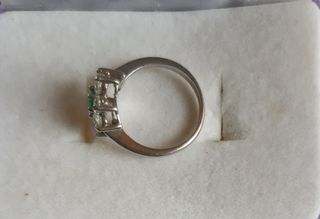 Pendientes y anillo plata