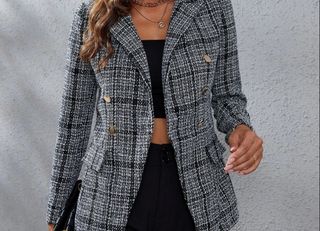 Chaqueta-Blazer de cuadros 