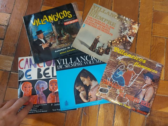 5 vinilos 45rpm. Villancicos.