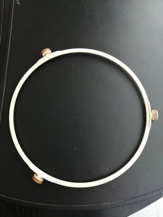 Plato 34 cm y aro para microondas 32 l.