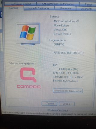 Mini ordenador HP compaq