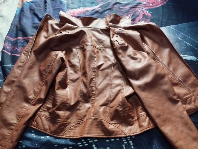 CAZADORA MARRON MUJER POLIPIEL