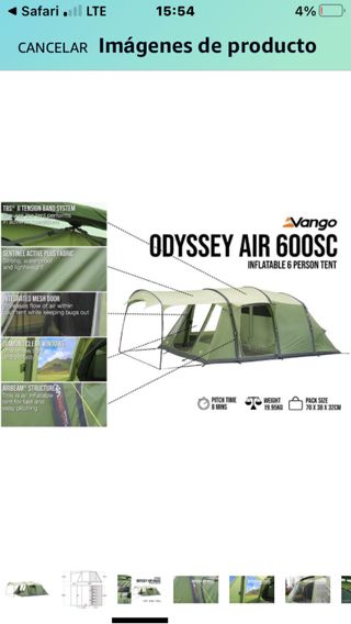 tienda de campaña Vango