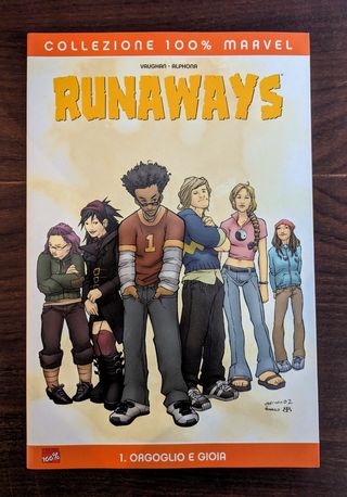 Collezione 100% Marvel Runaways vol.1 2 3