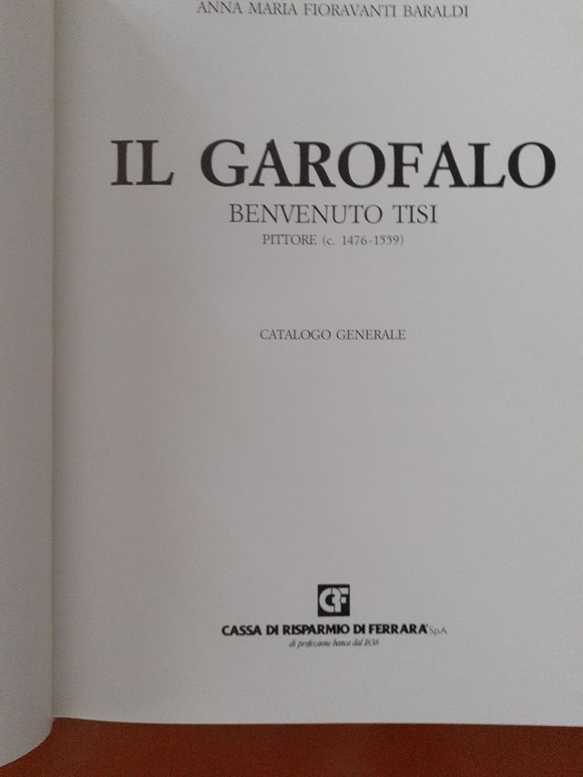 Libro d'arte "Il Garofalo"
