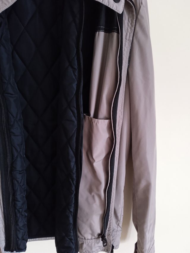 Cazadora hombre beige