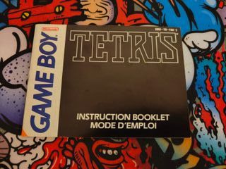 Juego Game boy y manual tetris