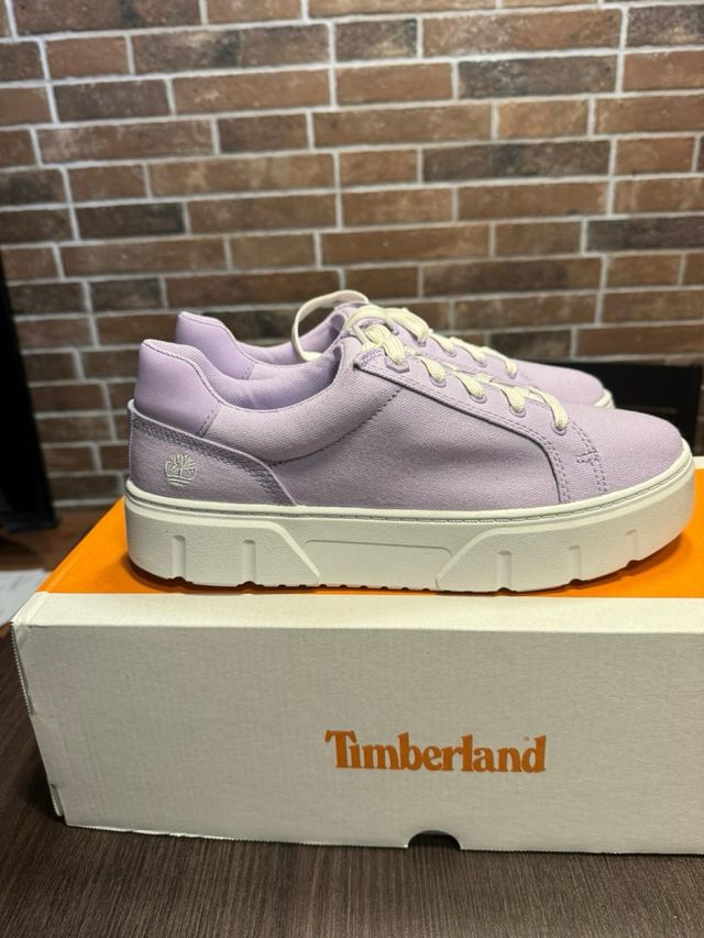 sneakers Timberland donna estive tela canvas lilla