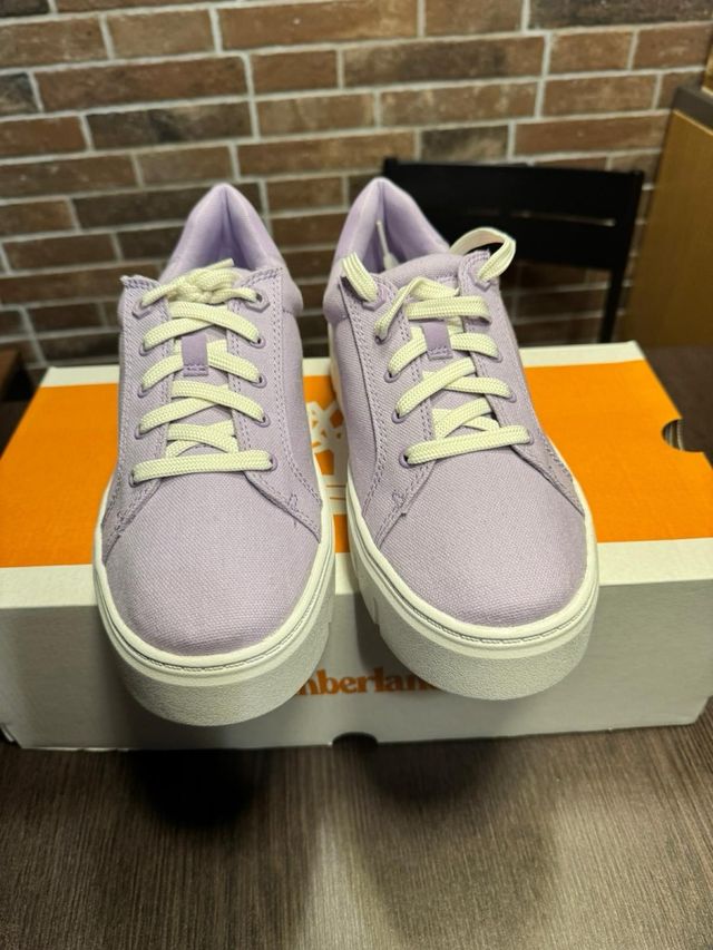 sneakers Timberland donna estive tela canvas lilla