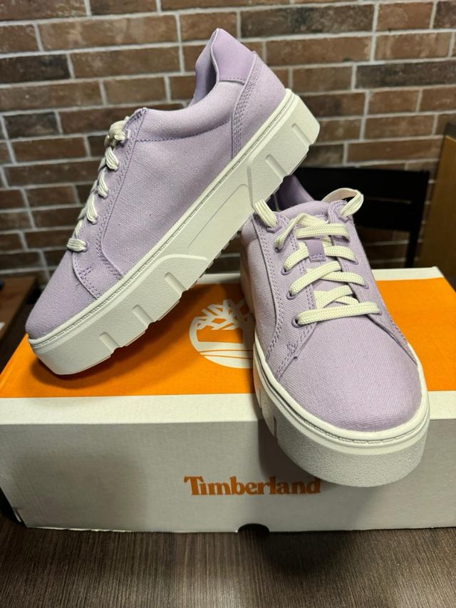 sneakers Timberland donna estive tela canvas lilla