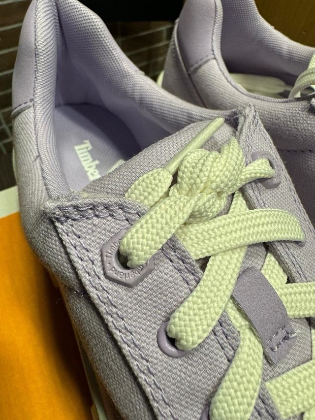 sneakers Timberland donna estive tela canvas lilla