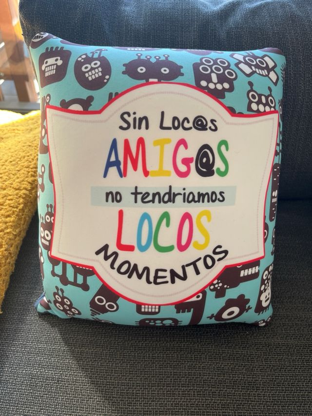 Cojín amig@s loc@s