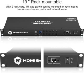 TESmart 8x1 HDMI Switch 8 in 1 out 4K