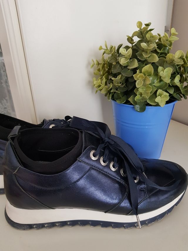 Tenis bambas Adolfo Domínguez núm 37 azul marino