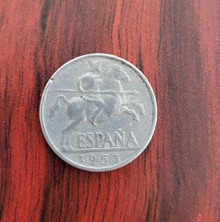 Moneda 10 centimos 1953