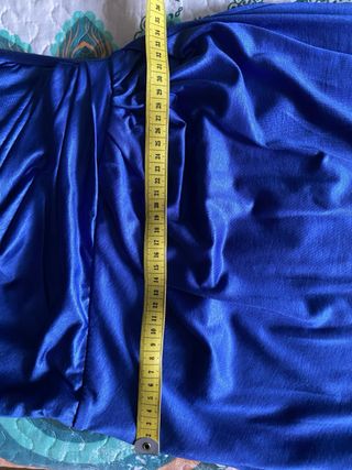 Vestido noche largo azul Klein bodas Nochevieja
