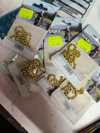 Ojos de cadena Oro pesca