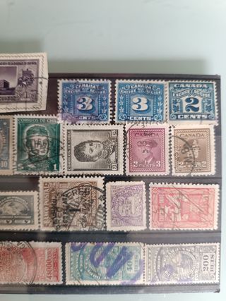 19 sellos fiscales americanos 1889-1950
