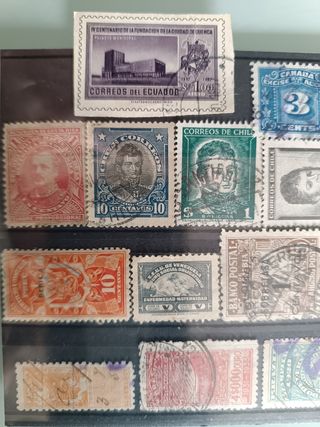 19 sellos fiscales americanos 1889-1950