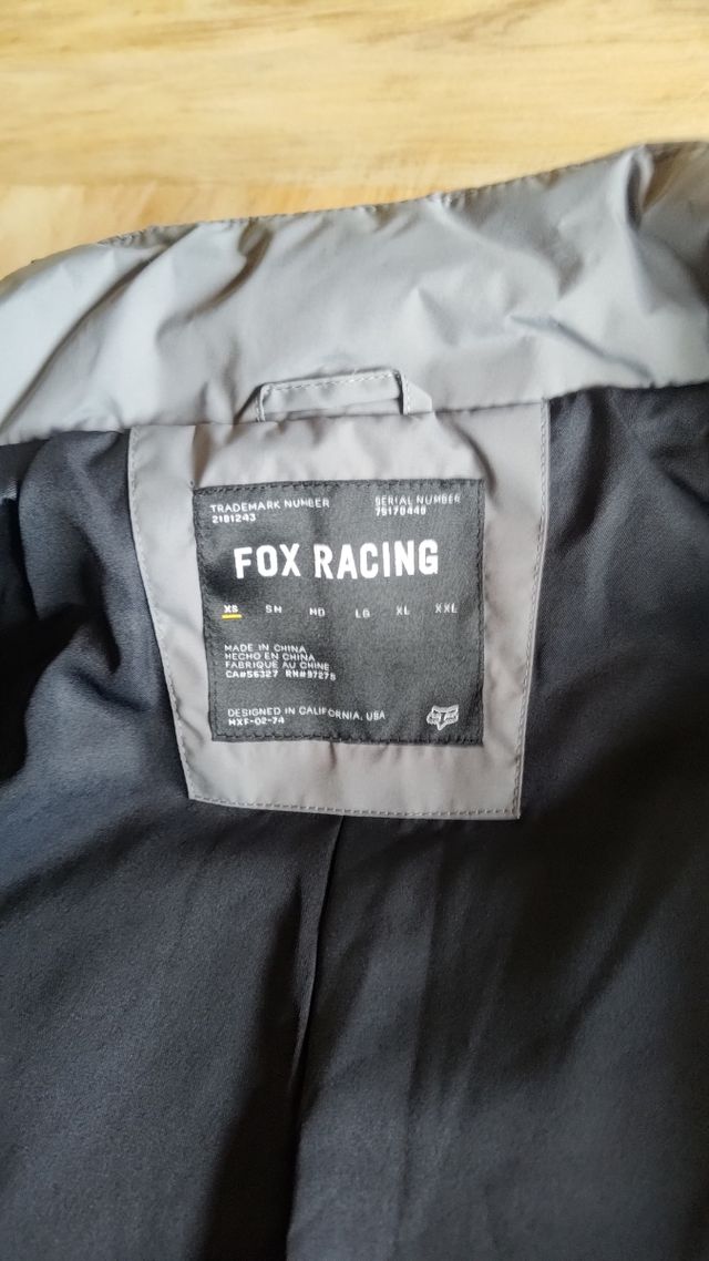 Giacca imbottita uomo Fox Howell tg XS