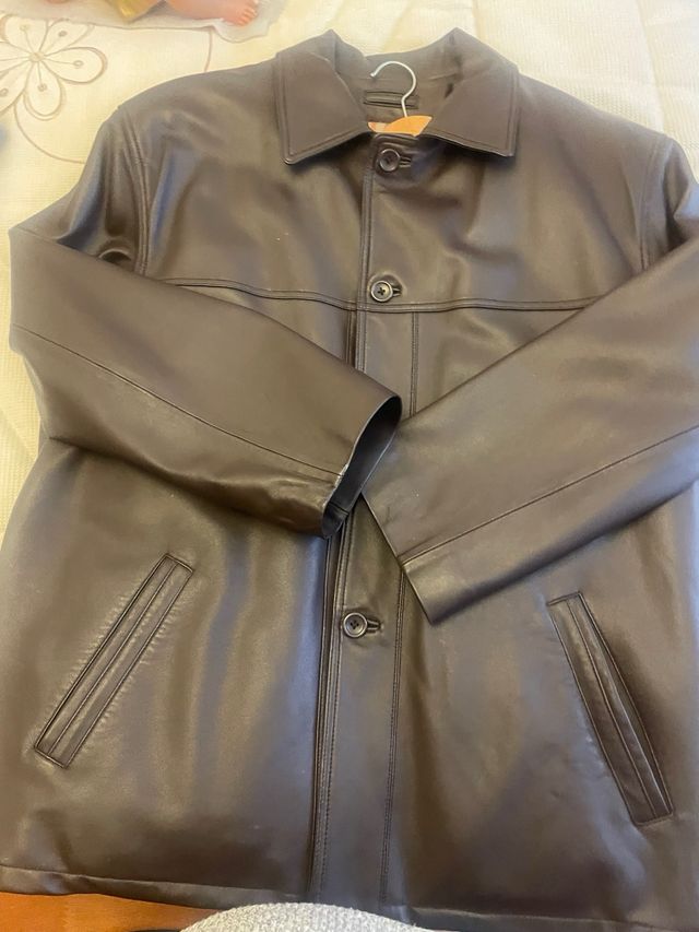 Chaqueton piel hombre