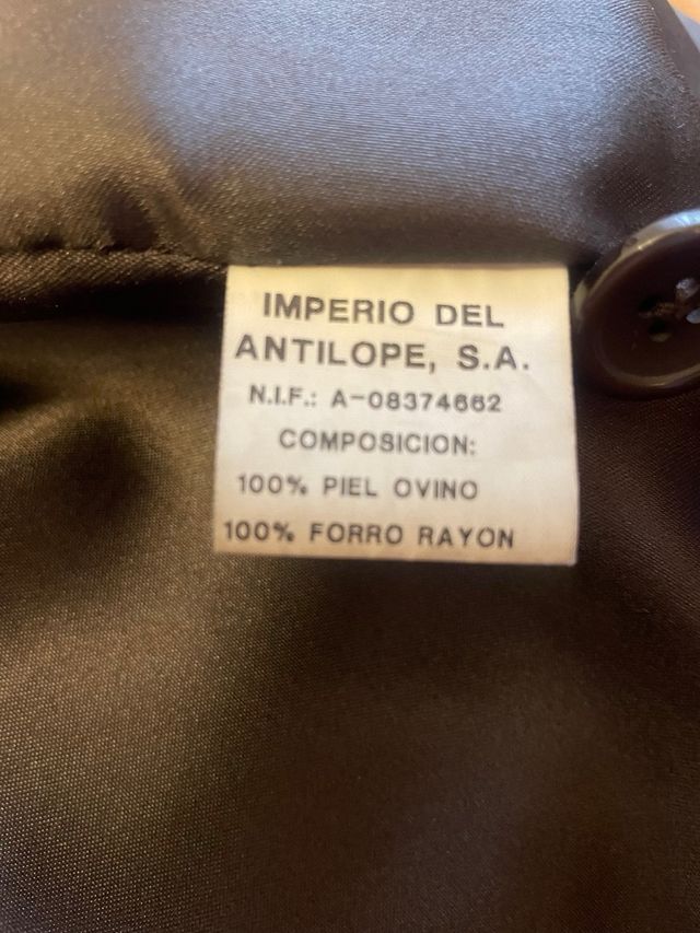 Chaqueton piel hombre