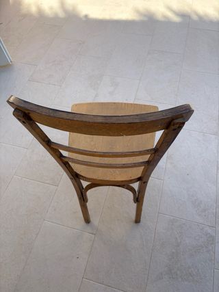 Mesa de madera salon Antigua + 6 sillas