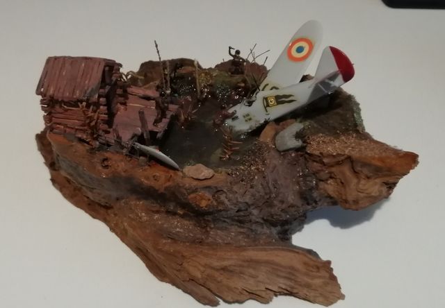 Diorama aereo caduto 