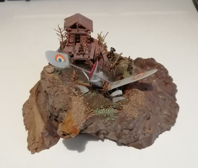 Diorama aereo caduto 