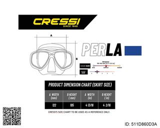 Kit Máscara y Tubo Cressi Perla + México 511D