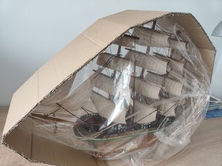 Barco maqueta fragata s.XVIII Nueva