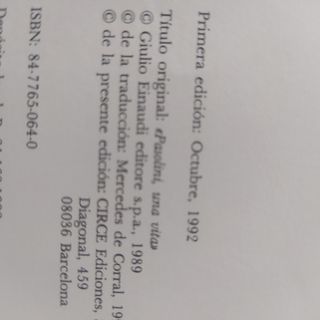 PASOLINI Nico Naldini 1a ed