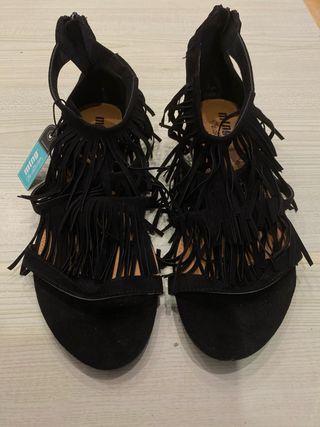 Sandalias MUSTANG verano mujer negras (a estrenar)