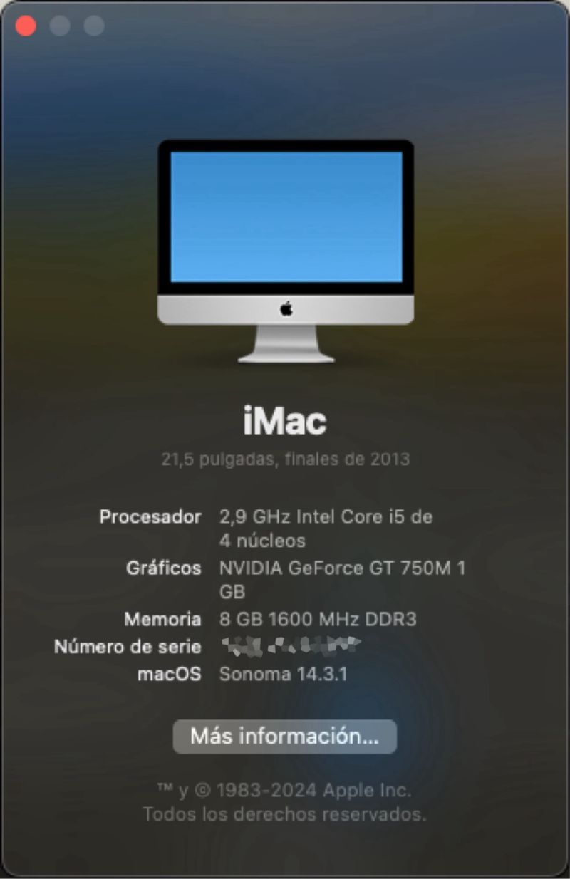Apple imac 1080p FullHD 21.5'' i5 Mod (2638) afbeelding 2