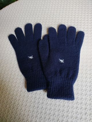 Guantes Burberry color azul