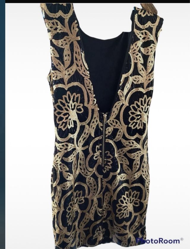 vestido lentejuelas corto