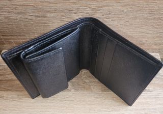 Cartera negra hombre 100% piel Fiocchi 