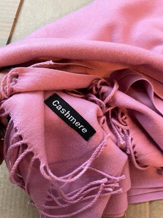 Pañuelo Bufanda cachemira cashmere Rosa 